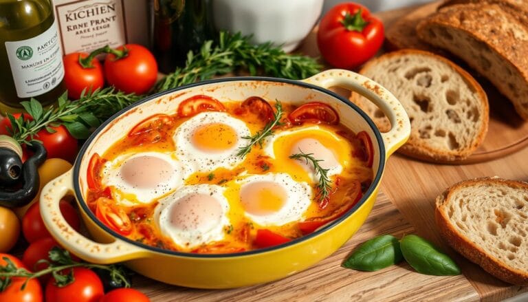 mediterranean feta eggs